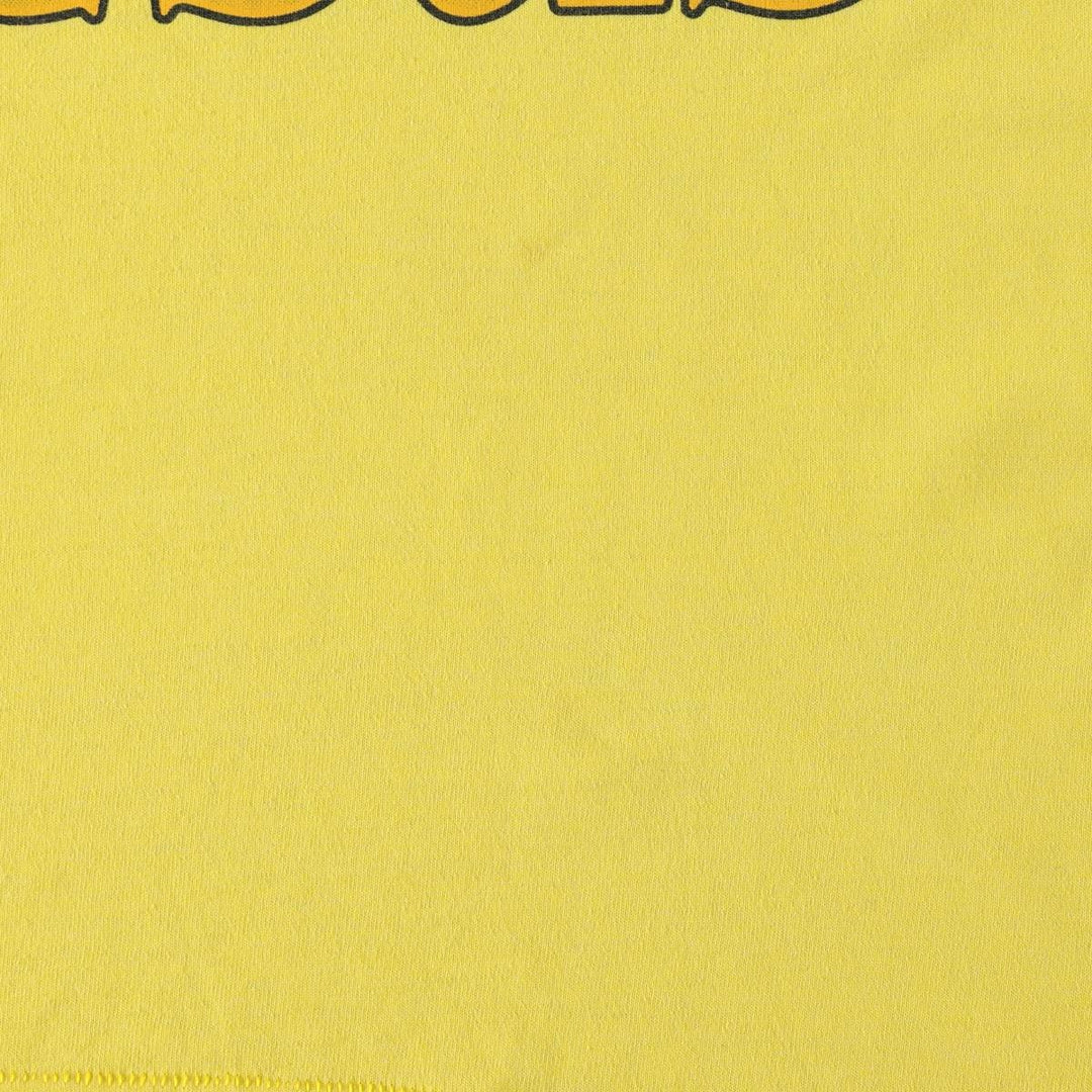 90'S Fruit of the Loom Best Print T-Shirt, Made in USA, Men's Size M (approx.), Vintage cotton yellow type Vintage Second Hand