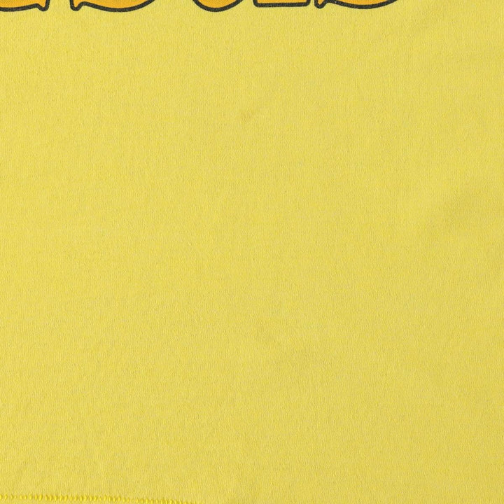 90'S Fruit of the Loom Best Print T-Shirt, Made in USA, Men's Size M (approx.), Vintage cotton yellow type Vintage Second Hand