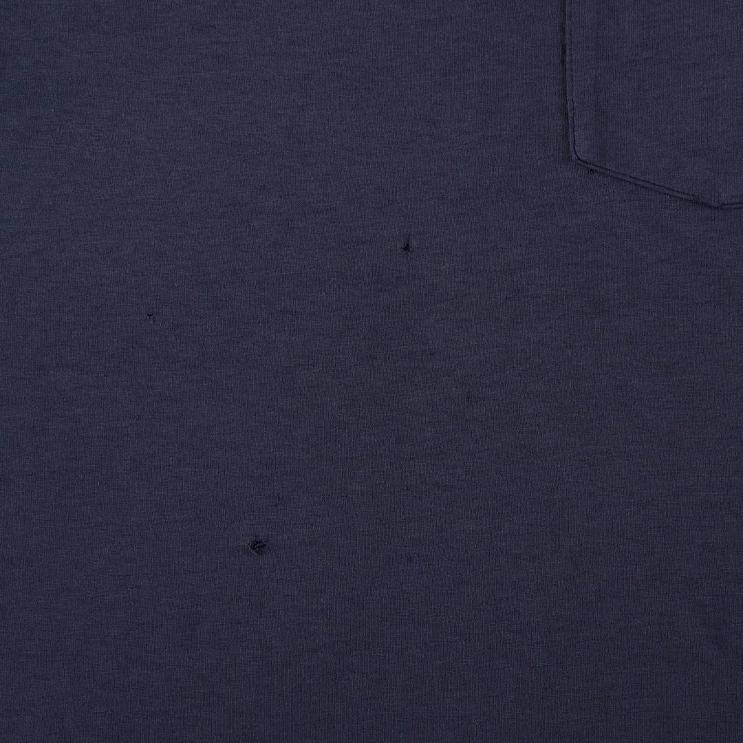 90'S Vintage Fruit of the Loom Vest Print T-Shirt, Men's XXL unclear navy blue type Vintage Second Hand