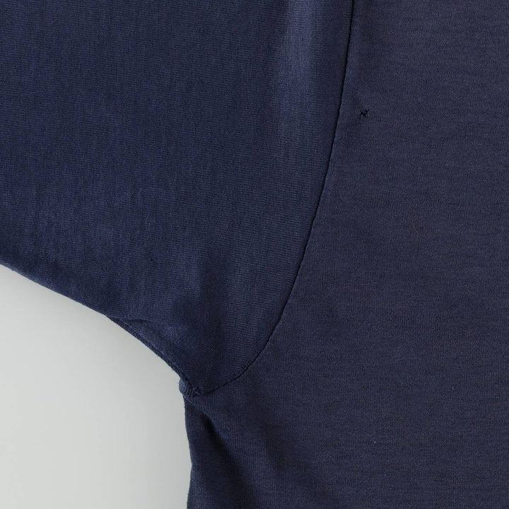 90'S Vintage Fruit of the Loom Vest Print T-Shirt, Men's XXL unclear navy blue type Vintage Second Hand