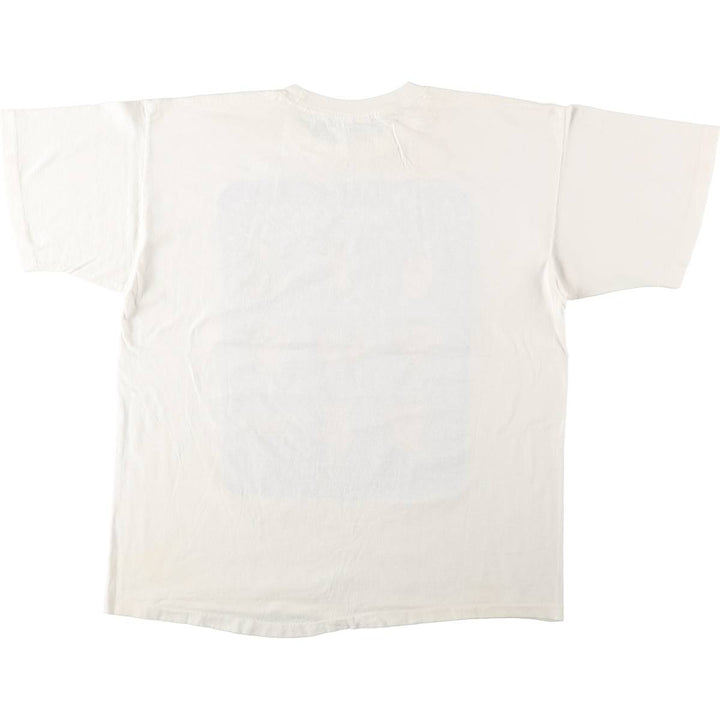 90'S DESIGNER PRO Print T-Shirt, Made in USA, Men's Size XL (approx.) cotton white type Vintage Second Hand