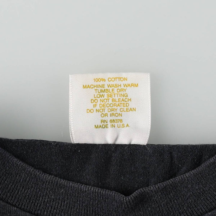 90'S TENNESSEE RIVER GOLD Message Print T-Shirt, Made in USA, Men's XL equivalent, Vintage cotton black type Vintage Second Hand