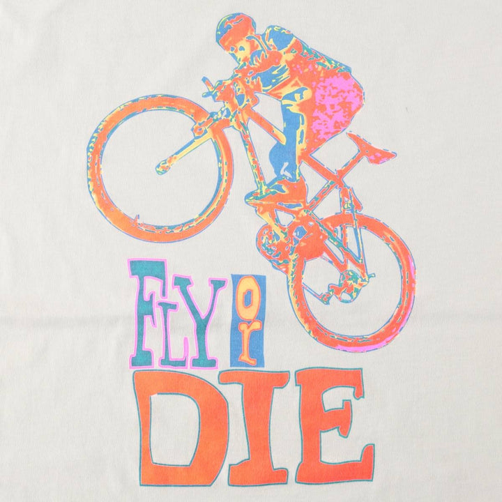 90'S Fruit of the Loom printed T-shirt, made in the USA, men's XXL, vintage cotton white type Vintage Second Hand