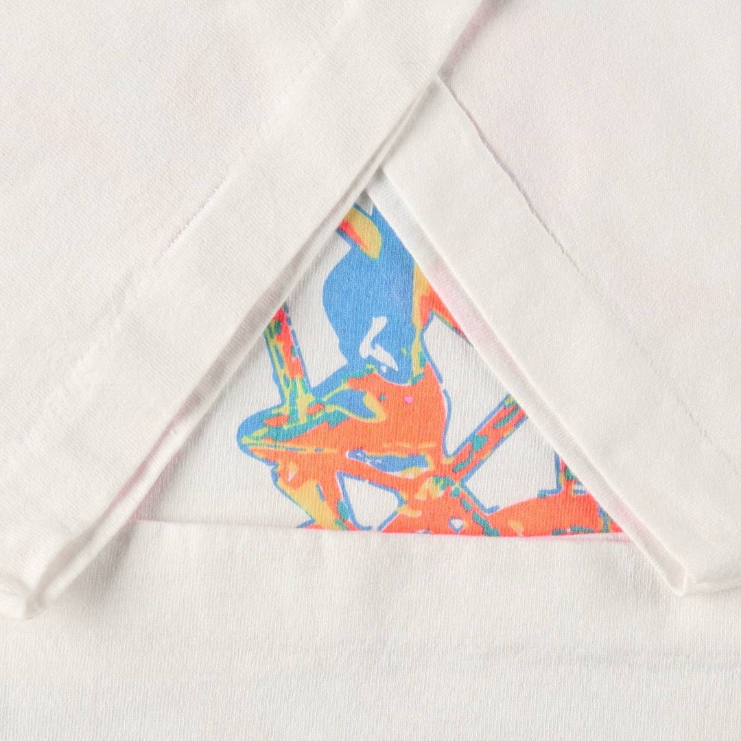 90'S Fruit of the Loom printed T-shirt, made in the USA, men's XXL, vintage cotton white type Vintage Second Hand