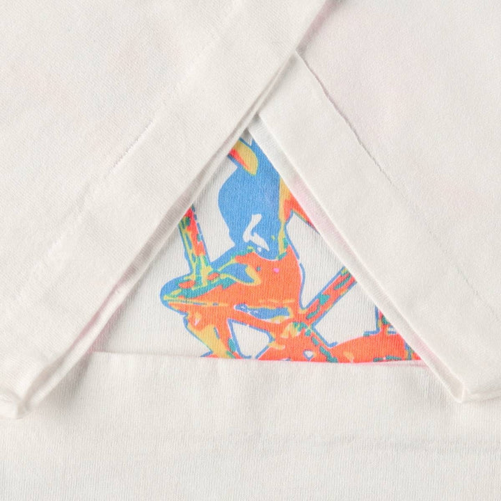 90'S Fruit of the Loom printed T-shirt, made in the USA, men's XXL, vintage cotton white type Vintage Second Hand