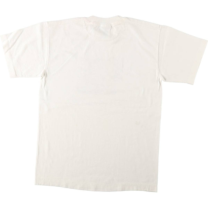 90'S Screen Stars by Fruit of the Room Print T-Shirt, Made in USA, Men's Size M (approx.), Vintage cotton white type Vintage Second Hand