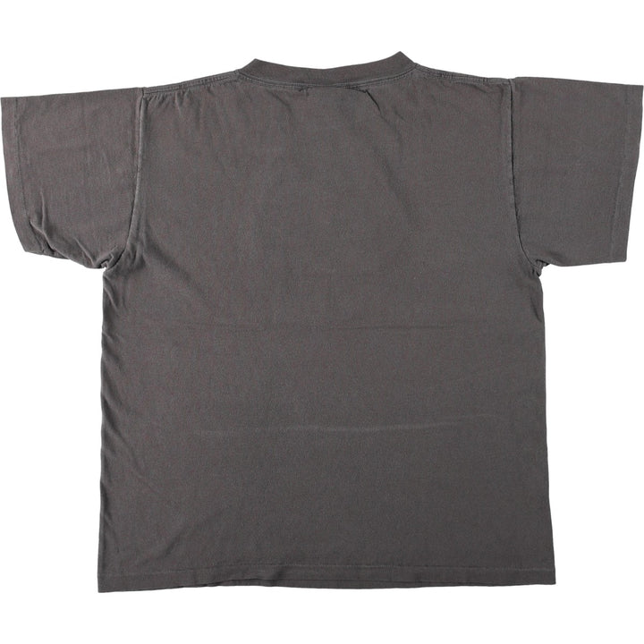 OUTHOUSE embroidered T-shirt, made in USA, men's size M (equivalent) cotton Charcoal Vintage Second Hand