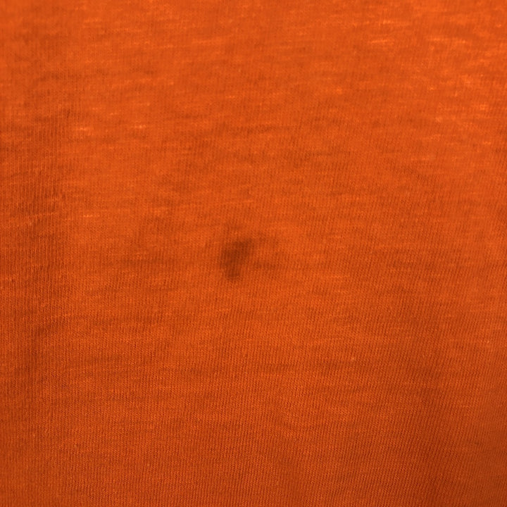 80'S Hanes Beefy Print T-Shirt, Made in USA, Men's Size M (approx.), Vintage cotton orange type Vintage Second Hand