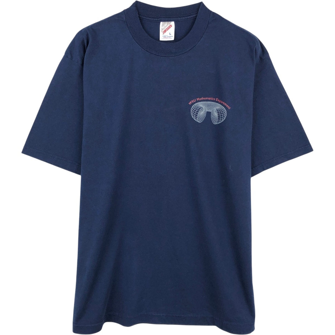 80s-90'S Jerseys Jerzees 50 cotton Navy blue Vintage Second Hand