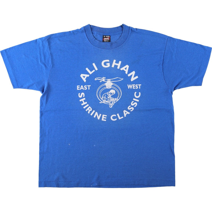 90'S Fruit of the Loom Best Printed T-shirt, Made in USA, Men's XL, Vintage cotton blue type Vintage Second Hand