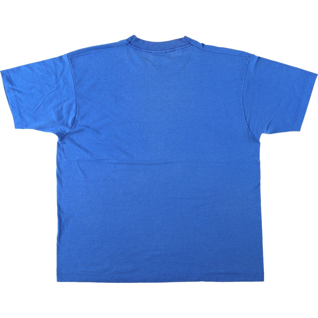 90'S Fruit of the Loom Best Printed T-shirt, Made in USA, Men's XL, Vintage cotton blue type Vintage Second Hand