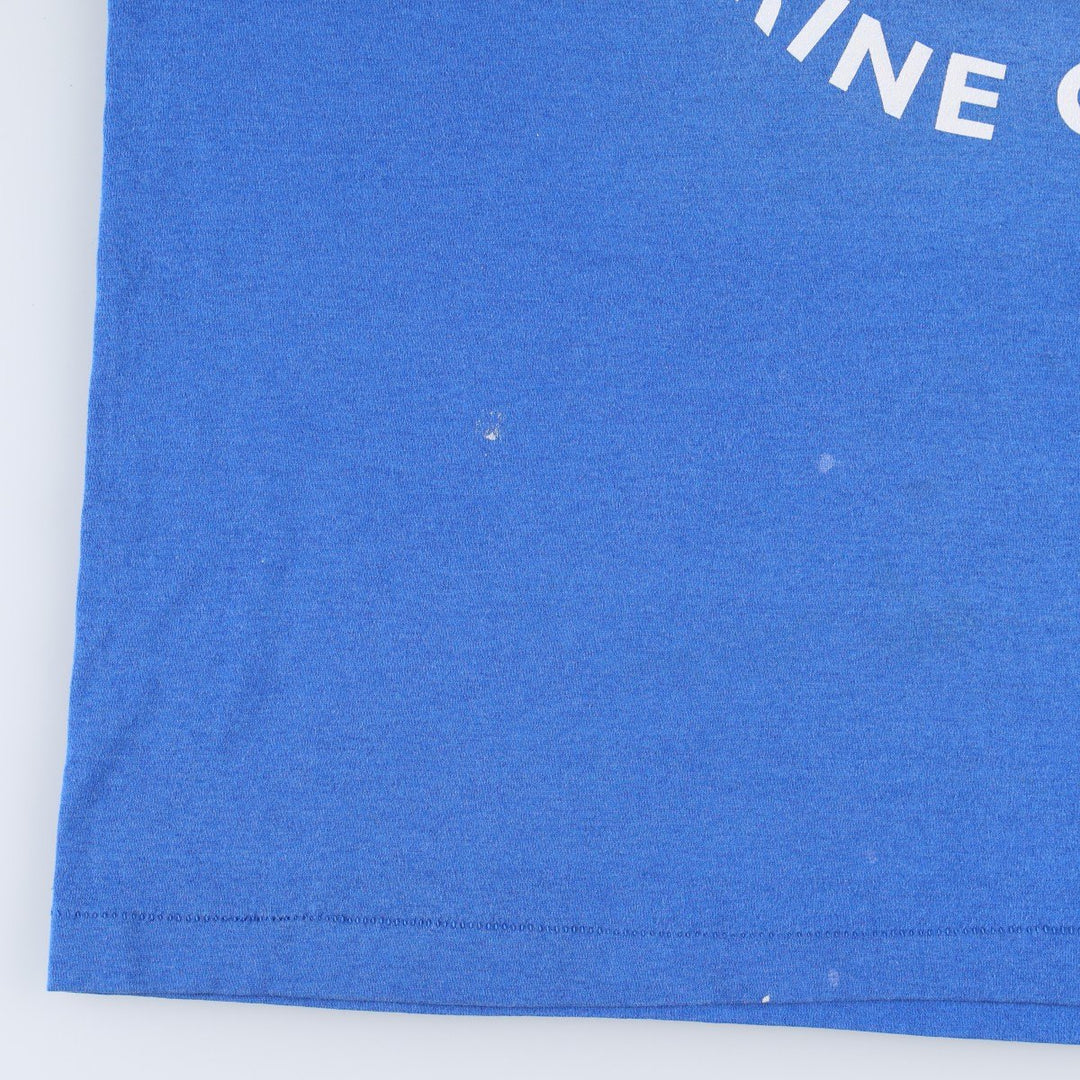 90'S Fruit of the Loom Best Printed T-shirt, Made in USA, Men's XL, Vintage cotton blue type Vintage Second Hand