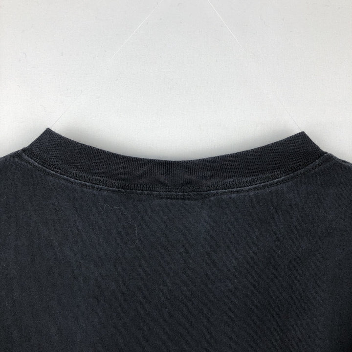 90'S PROPPER Skull Pattern Print T-Shirt, Made in USA, Men's XL equivalent, Vintage cotton black type Vintage Second Hand
