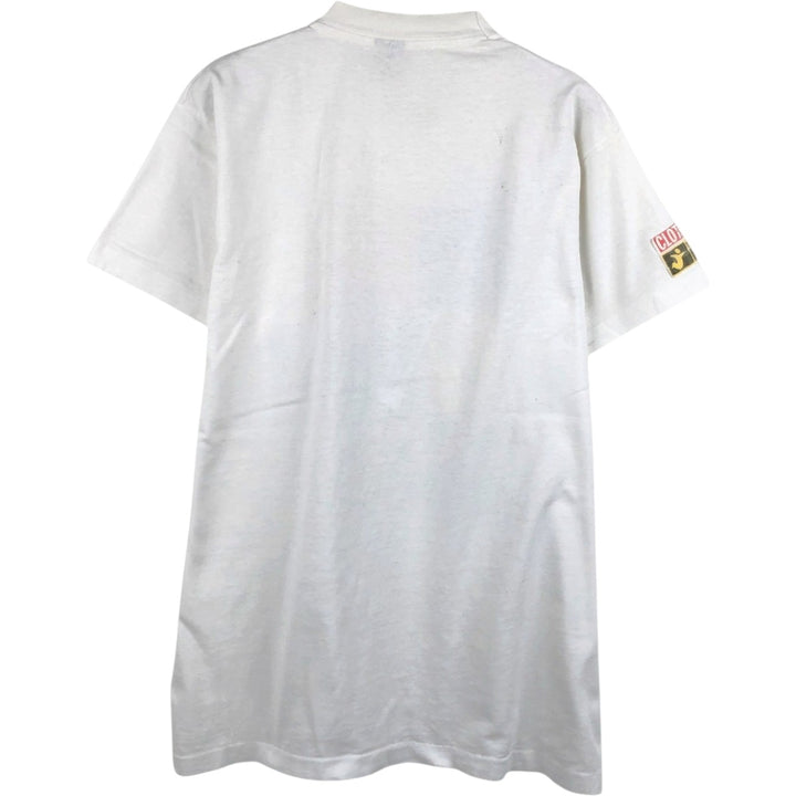 90'S Screen Stars Best Printed T-Shirt, Made in USA, Men's Size Medium, Vintage cotton white type Vintage Second Hand