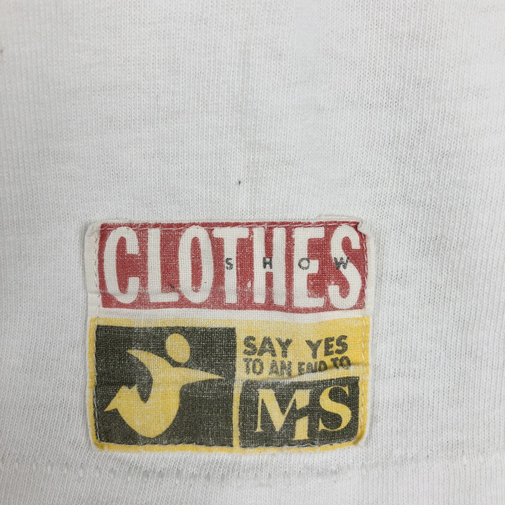 90'S Screen Stars Best Printed T-Shirt, Made in USA, Men's Size Medium, Vintage cotton white type Vintage Second Hand