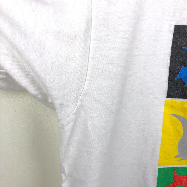 90'S Screen Stars Best Printed T-Shirt, Made in USA, Men's Size Medium, Vintage cotton white type Vintage Second Hand
