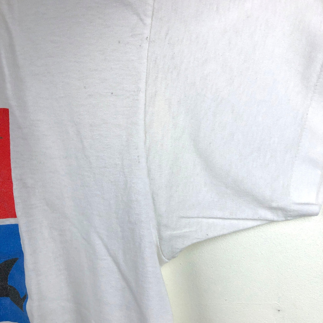 90'S Screen Stars Best Printed T-Shirt, Made in USA, Men's Size Medium, Vintage cotton white type Vintage Second Hand