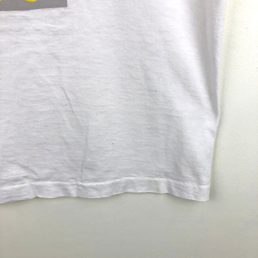 90'S Screen Stars Best Printed T-Shirt, Made in USA, Men's Size Medium, Vintage cotton white type Vintage Second Hand