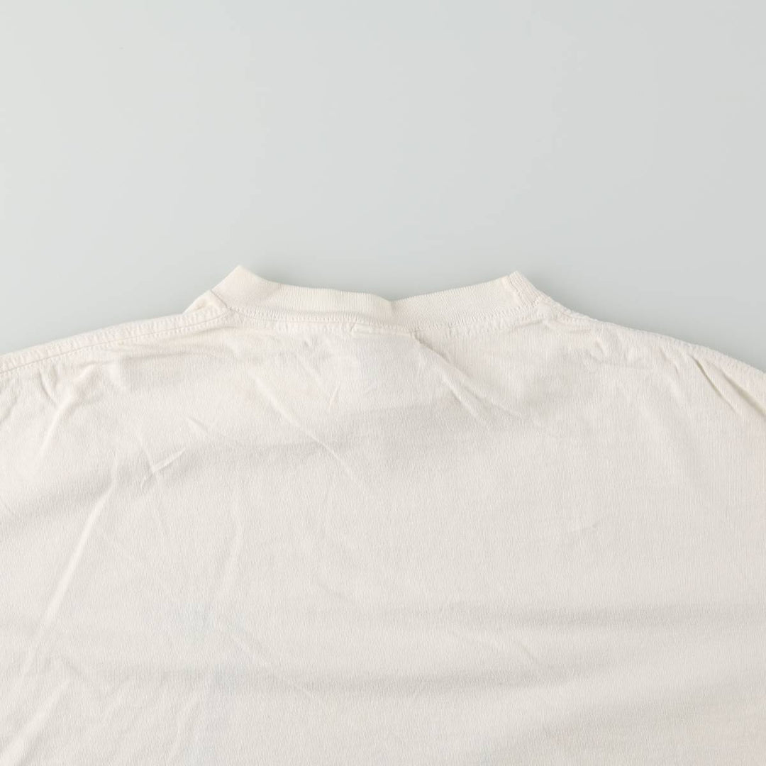 80'S GRAVITY GRAPHICS Print T-Shirt, Made in USA, Men's Size L (Equivalent), Vintage cotton white type Vintage Second Hand
