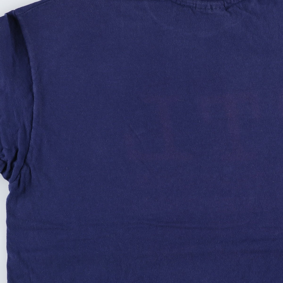 Vintage 80'S Hanes BEEFY-T Blue Tag Printed T-Shirt Made in USA Men's XL cotton navy blue type Vintage Second Hand