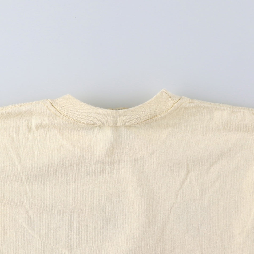 90'S PLANT THE EARTH Floral Print T-Shirt, Made in USA, Men's XL (approx.), Vintage cotton unbleached Vintage Second Hand