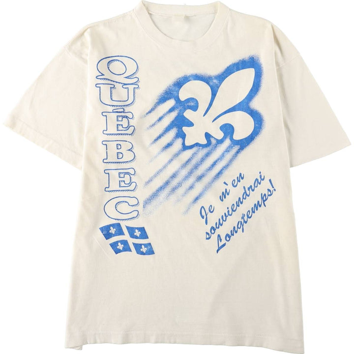 Printed T-shirt, men's size XL unclear white type Vintage Second Hand