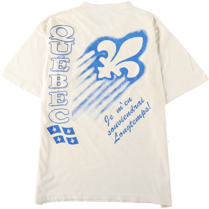 Printed T-shirt, men's size XL unclear white type Vintage Second Hand