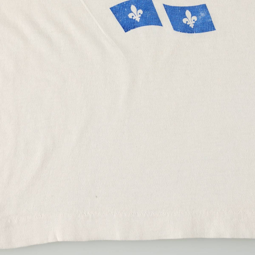 Printed T-shirt, men's size XL unclear white type Vintage Second Hand