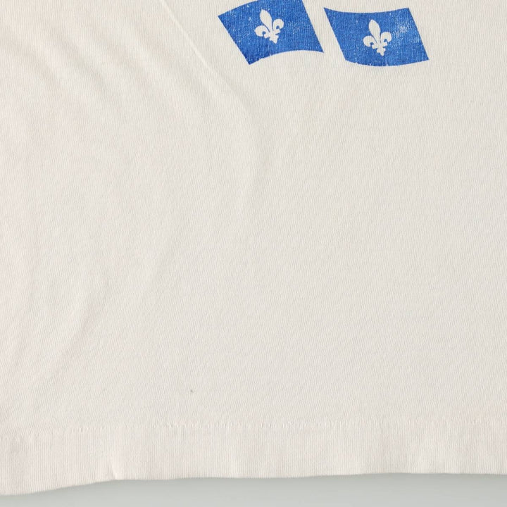 Printed T-shirt, men's size XL unclear white type Vintage Second Hand