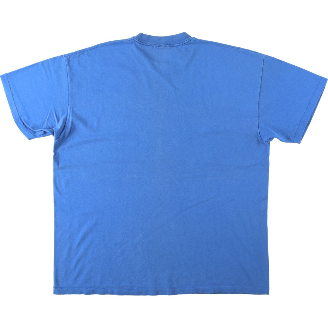 80s-90'S Stedman souvenir T-shirt, made in USA, men's size XL equivalent, vintage. cotton blue type Vintage Second Hand