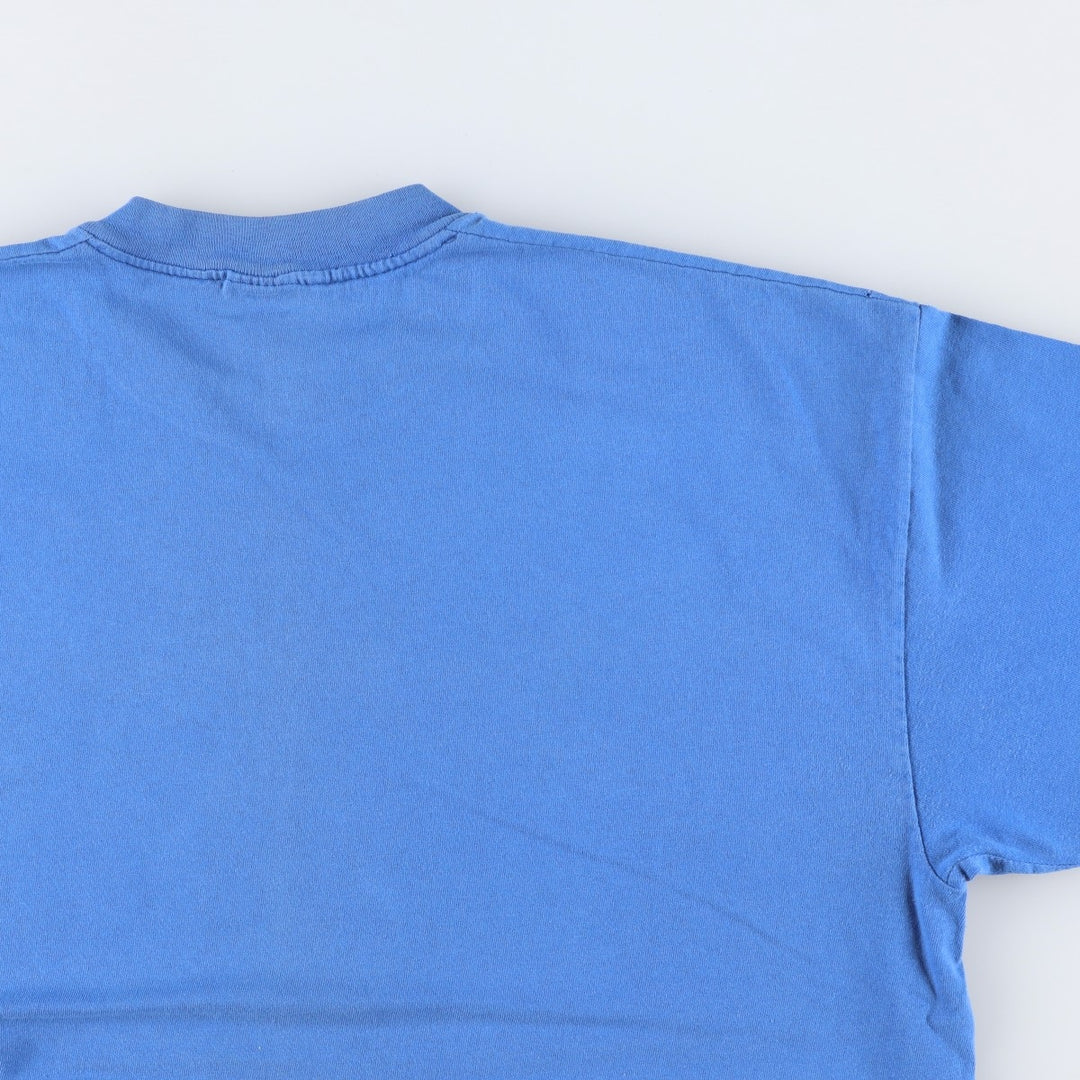 80s-90'S Stedman souvenir T-shirt, made in USA, men's size XL equivalent, vintage. cotton blue type Vintage Second Hand