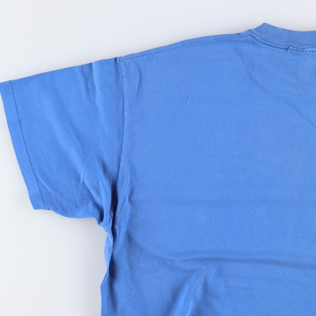 80s-90'S Stedman souvenir T-shirt, made in USA, men's size XL equivalent, vintage. cotton blue type Vintage Second Hand
