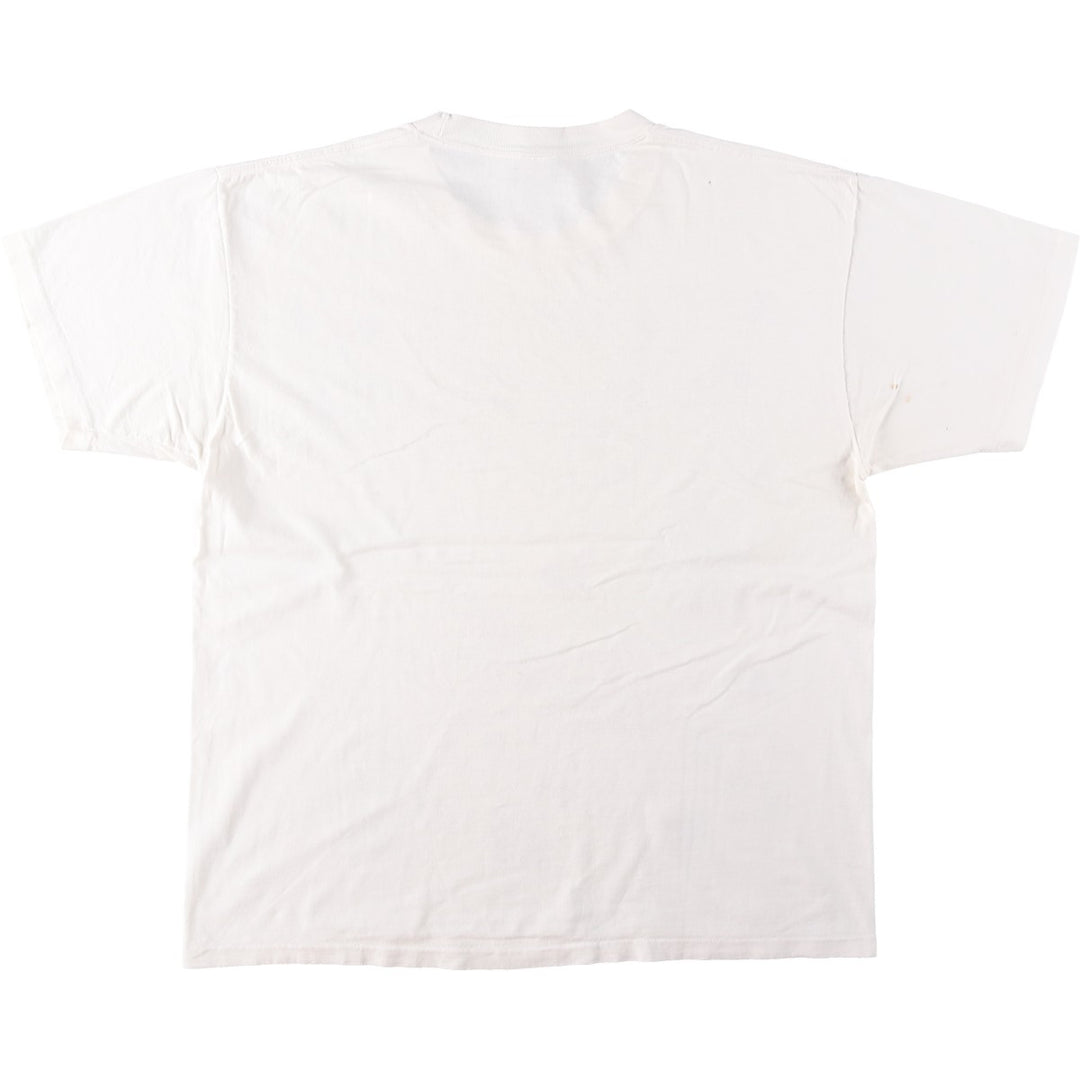 90'S Anvil Printed T-shirt Made in USA Men's XL Vintage cotton white type Vintage Second Hand