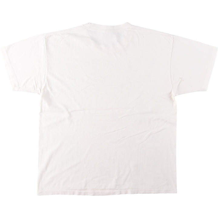 90'S Anvil Printed T-shirt Made in USA Men's XL Vintage cotton white type Vintage Second Hand