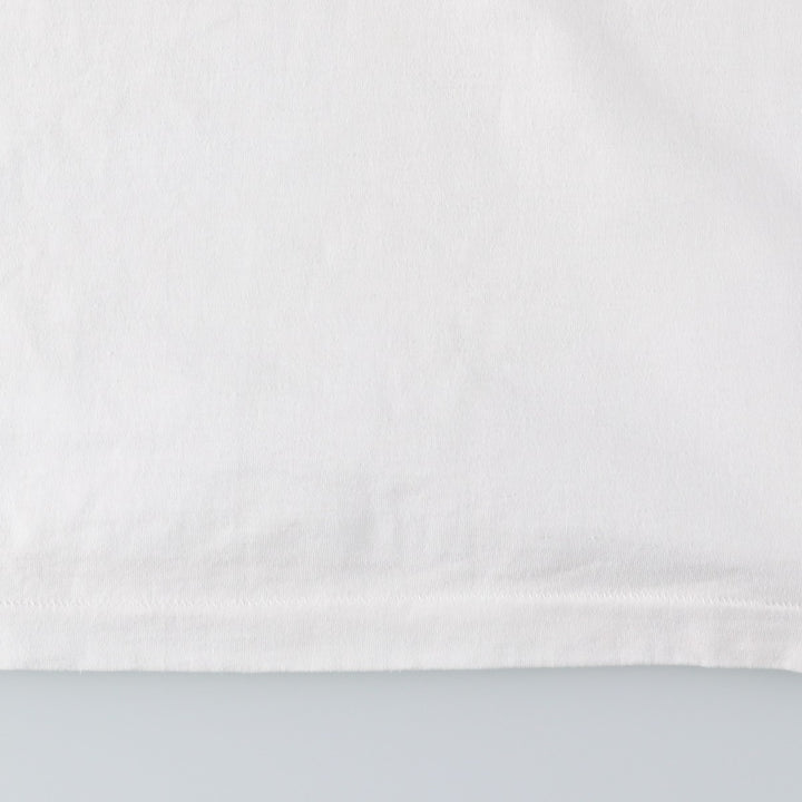 90'S Fruit of the Loom printed T-shirt, made in the USA, men's XL size, vintage cotton white type Vintage Second Hand