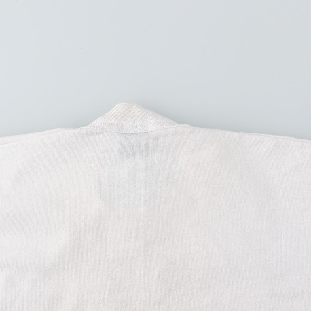 90'S Fruit of the Loom printed T-shirt, made in the USA, men's XL size, vintage cotton white type Vintage Second Hand