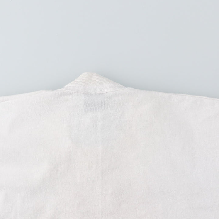 90'S Fruit of the Loom printed T-shirt, made in the USA, men's XL size, vintage cotton white type Vintage Second Hand