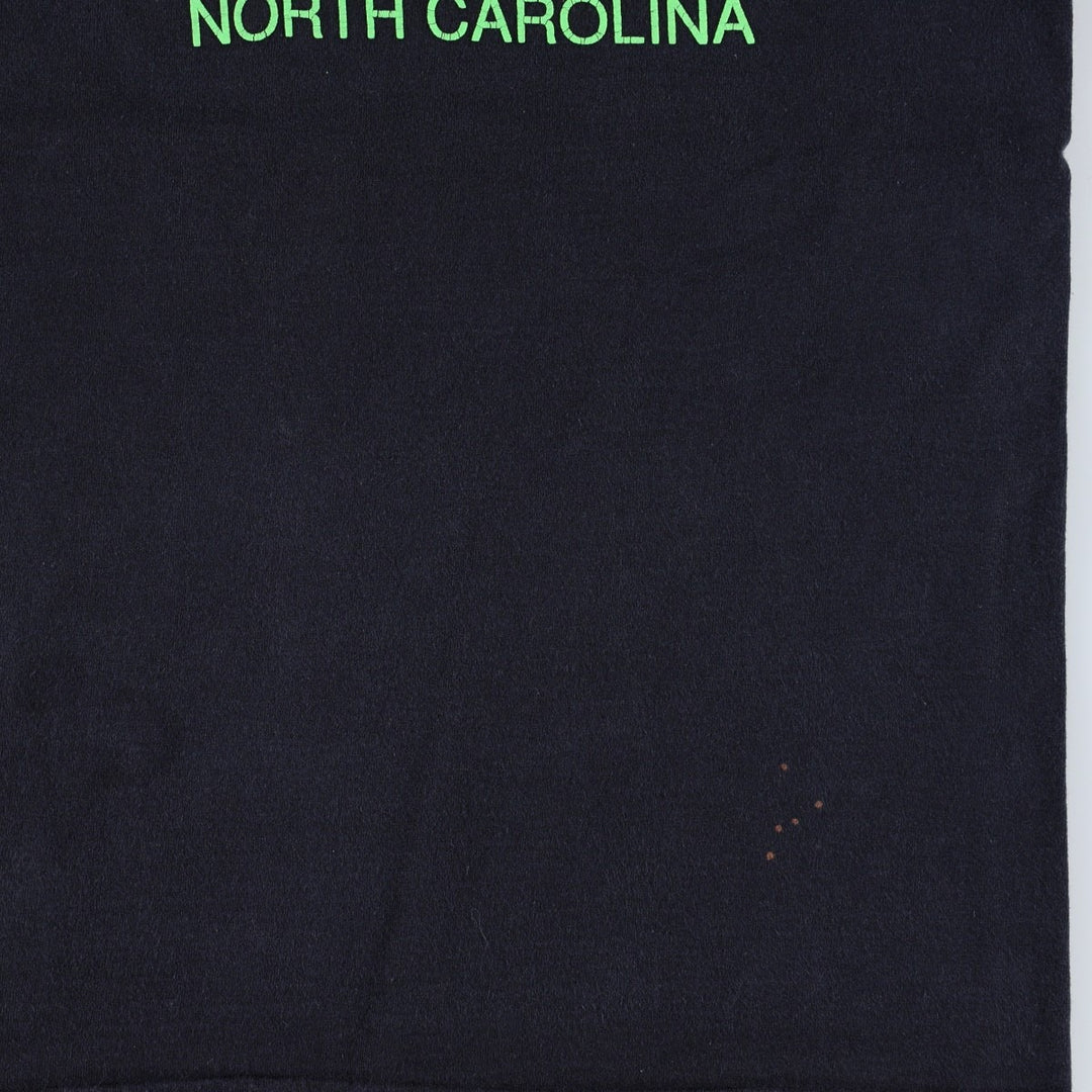 80'S Sherry's BEST Print T-Shirt, Made in USA, Men's XL equivalent, Vintage cotton black type Vintage Second Hand