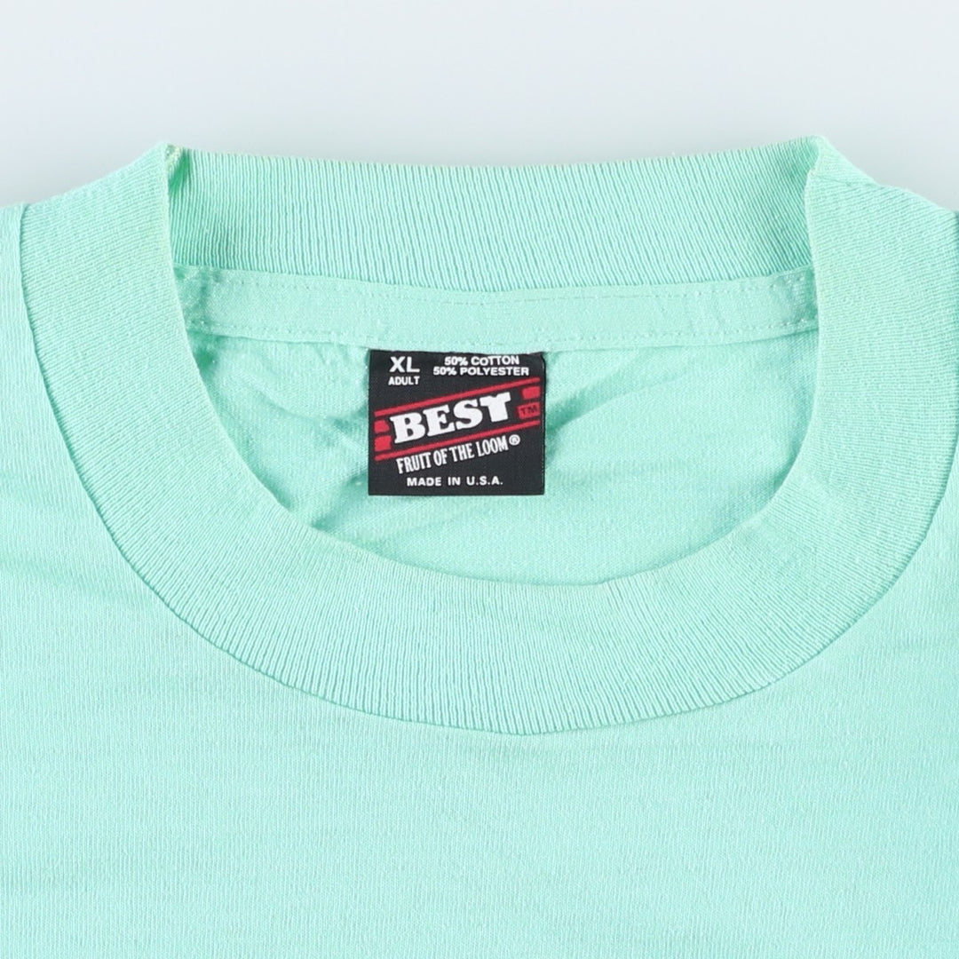 90'S Screen Stars Pine Mountain Wild Animal Park Advertising T-Shirt, Made in USA, Men's XL equivalent. cotton Mint green Vintage Second Hand