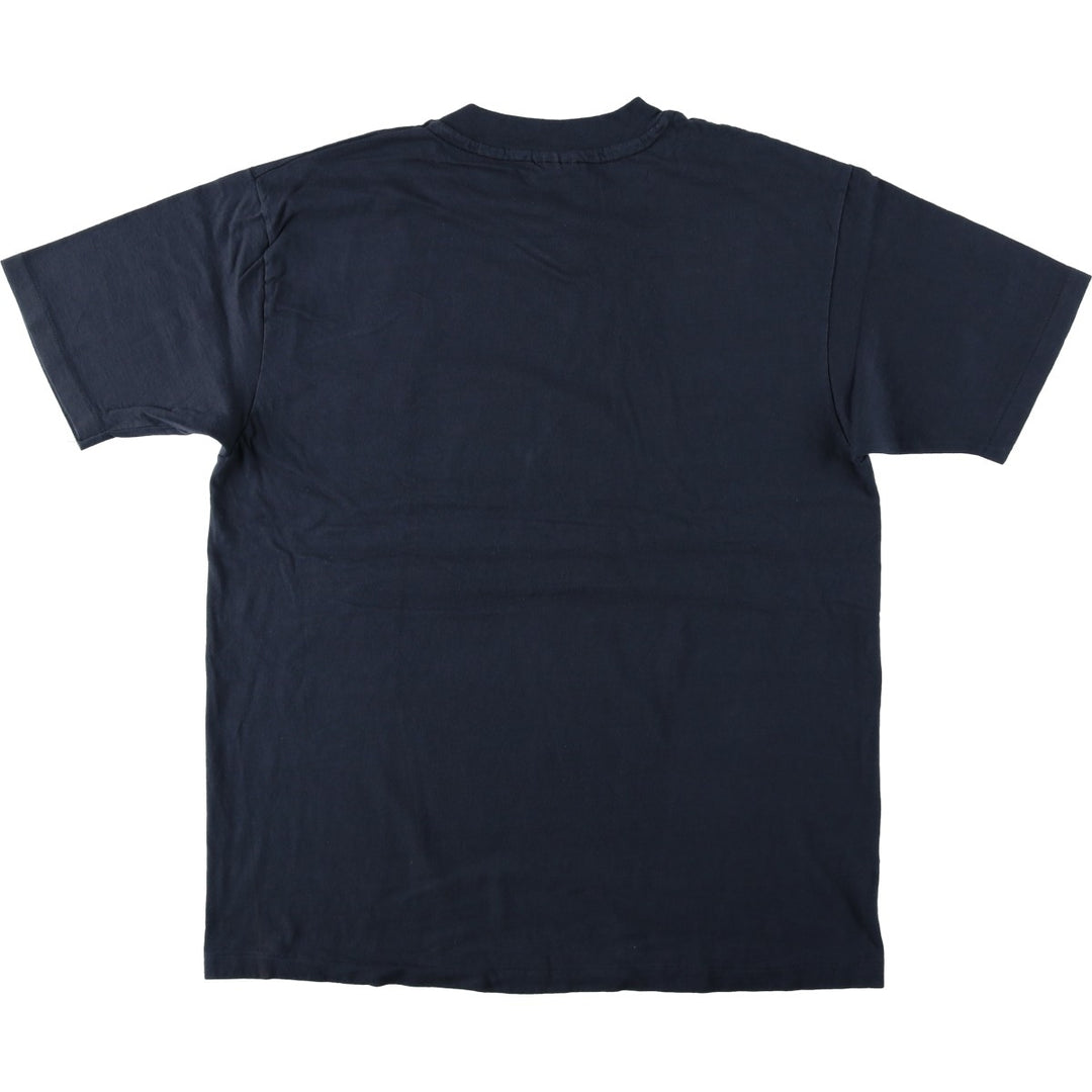 80'S Hanes BEEFY-T Blue Tag Souvenir T-Shirt, Made in USA, Men's XL Equivalent, Vintage cotton navy blue type Vintage Second Hand