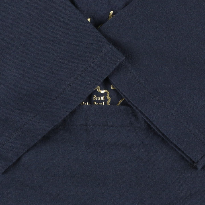 80'S Hanes BEEFY-T Blue Tag Souvenir T-Shirt, Made in USA, Men's XL Equivalent, Vintage cotton navy blue type Vintage Second Hand