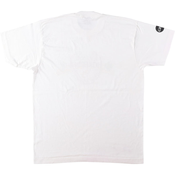 90'S SCREEN STARS Printed T-shirt Made in USA Men's L Vintage cotton white type Vintage Second Hand