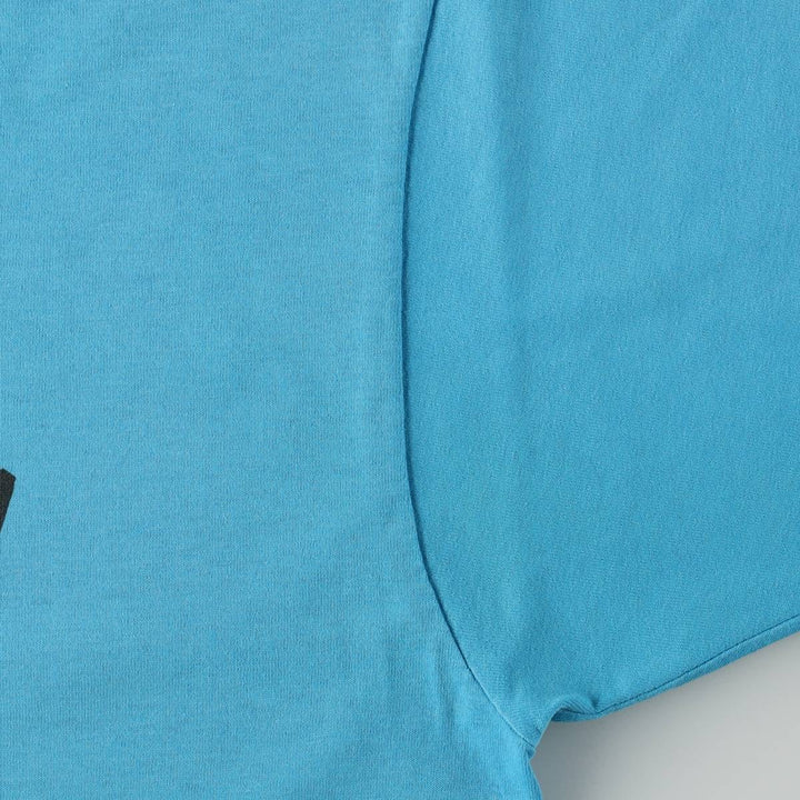90'S Screen Stars Best Dog Print T-Shirt, Made in USA, Men's Size L (approx.), Vintage cotton Blue type light blue Vintage Second Hand