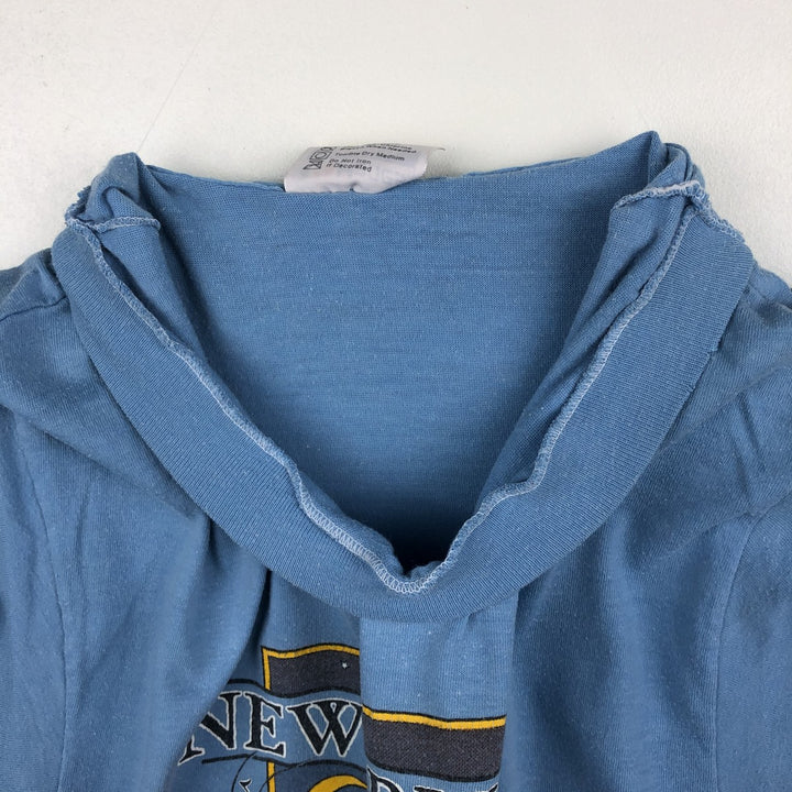 80'S Hanes Fifty-Fifty Blue Tag Printed T-Shirt, Made in USA, Men's Size L (approx.) cotton Blue type light blue Vintage Second Hand