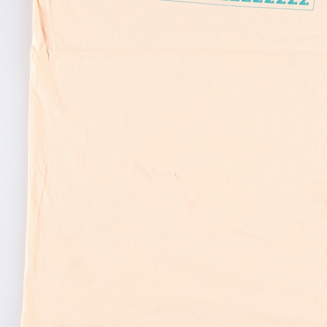 90'S ONEITA College T-shirt, Made in USA, Men's Size L (approx.), Vintage cotton orange type Vintage Second Hand