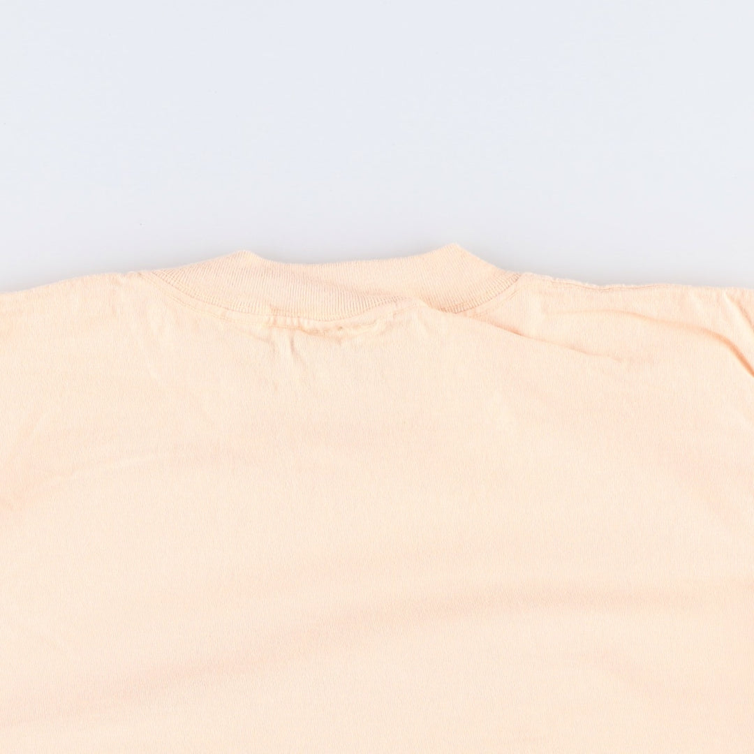 90'S ONEITA College T-shirt, Made in USA, Men's Size L (approx.), Vintage cotton orange type Vintage Second Hand