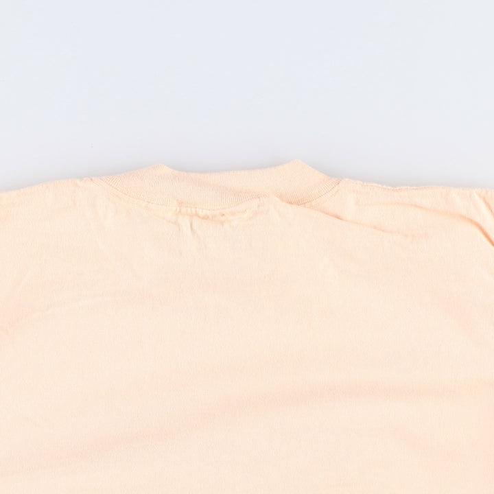 90'S ONEITA College T-shirt, Made in USA, Men's Size L (approx.), Vintage cotton orange type Vintage Second Hand