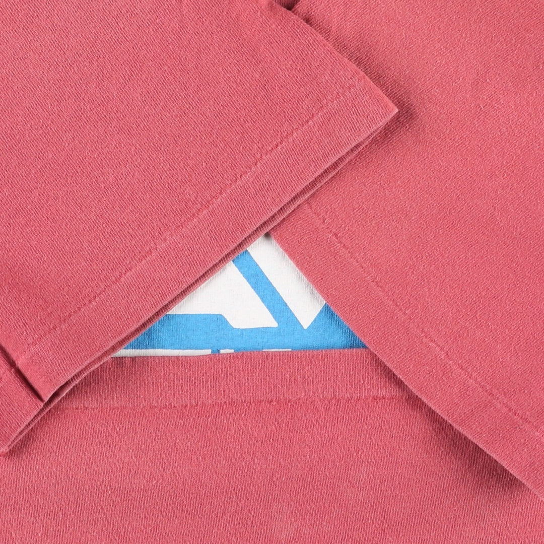 90'S Anvil KAVU Short-Sleeve Logo T-Shirt, Made in USA, Men's Size L (Equivalent), Vintage cotton pink type Vintage Second Hand