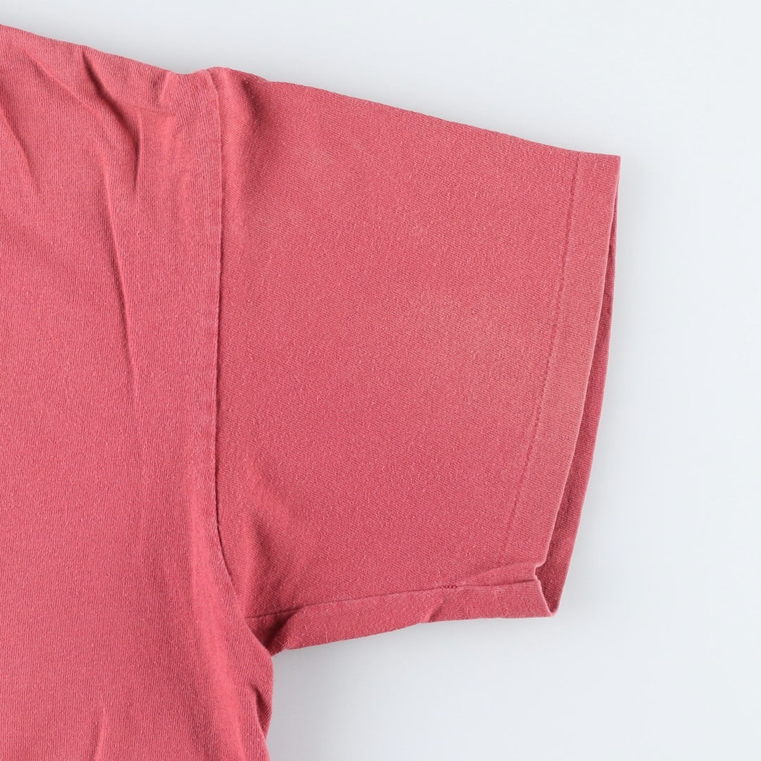 90'S Anvil KAVU Short-Sleeve Logo T-Shirt, Made in USA, Men's Size L (Equivalent), Vintage cotton pink type Vintage Second Hand