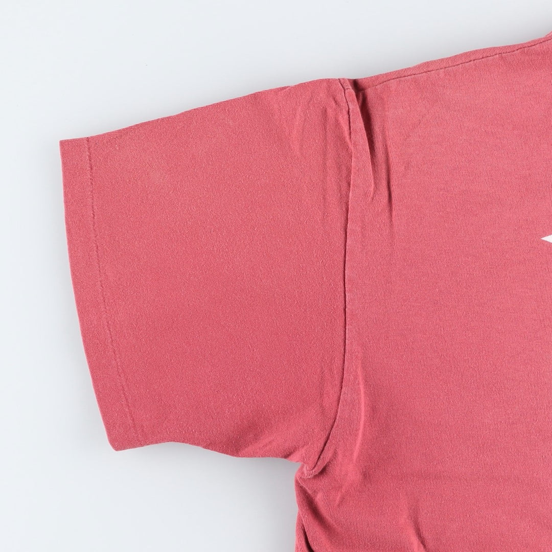 90'S Anvil KAVU Short-Sleeve Logo T-Shirt, Made in USA, Men's Size L (Equivalent), Vintage cotton pink type Vintage Second Hand